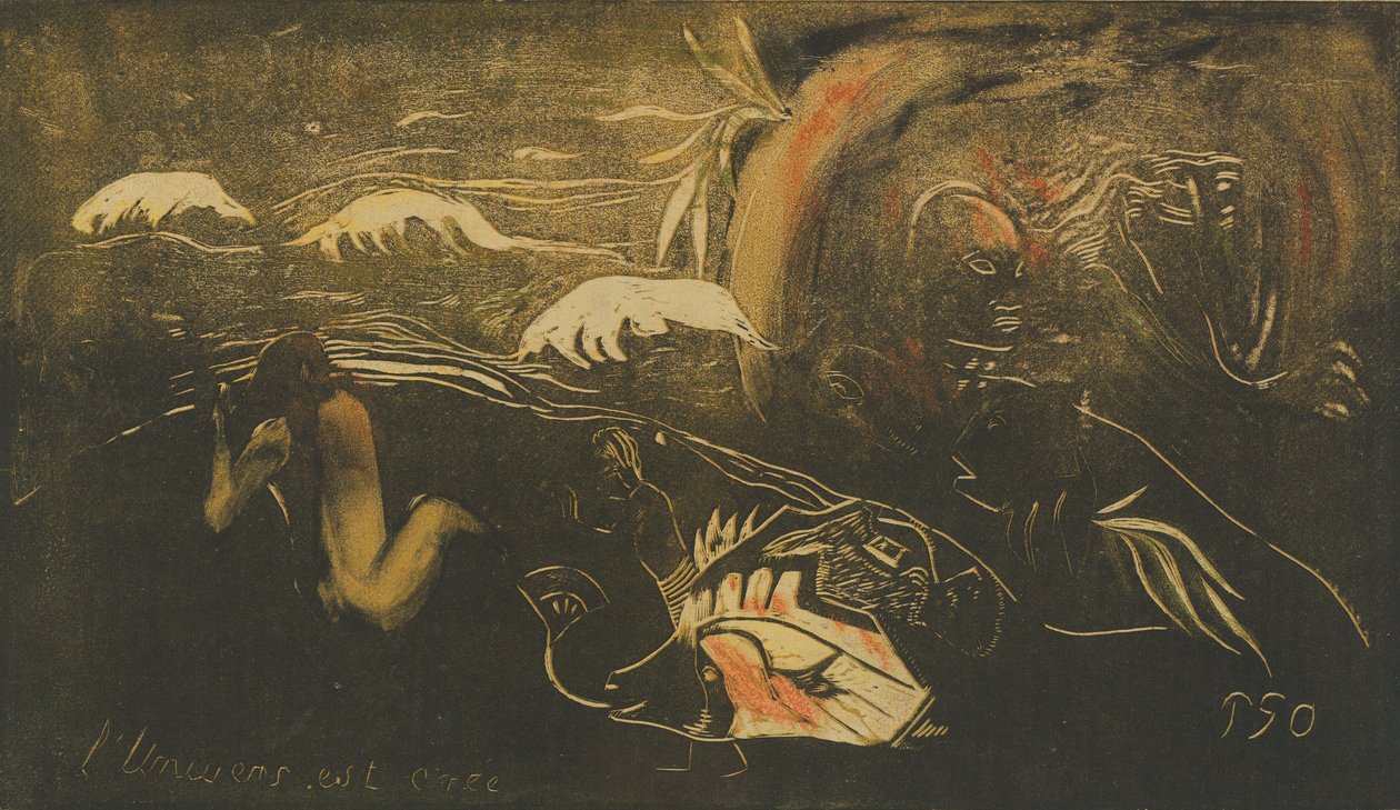 Universet er skabt Universet er skabt, ca. 1894. af Paul Gauguin