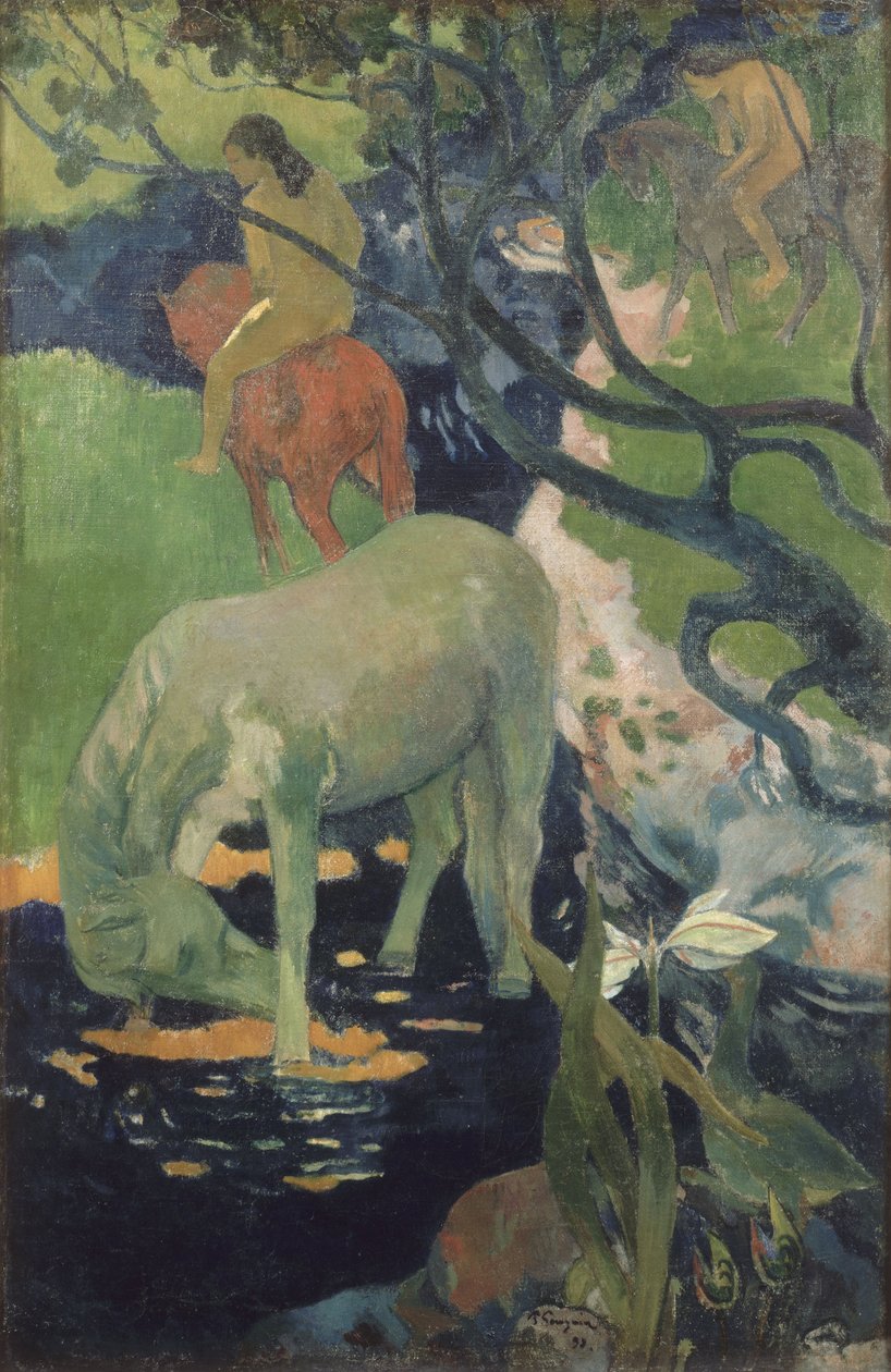 Den hvide hest af Paul Gauguin
