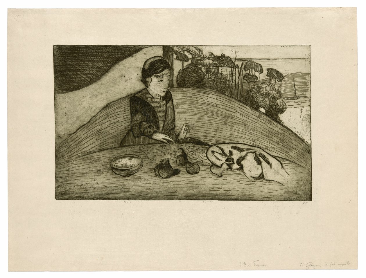 Kvinden med Fig af Paul Gauguin