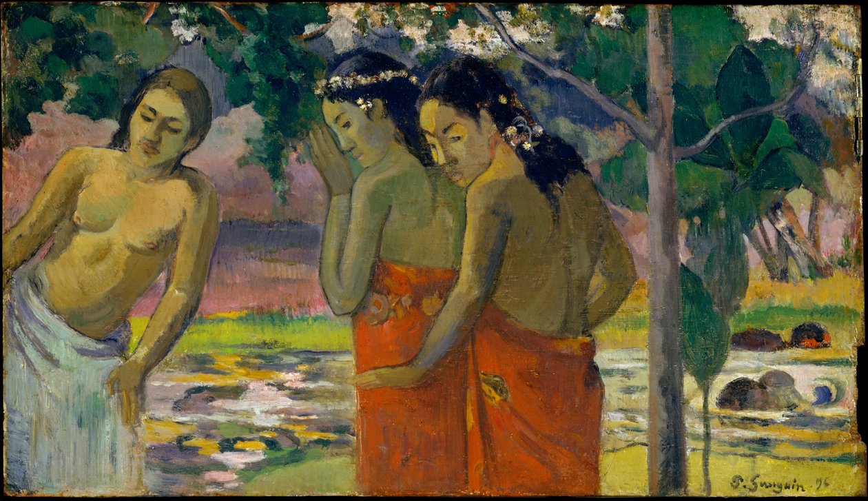 Tre tahitianske kvinder af Paul Gauguin