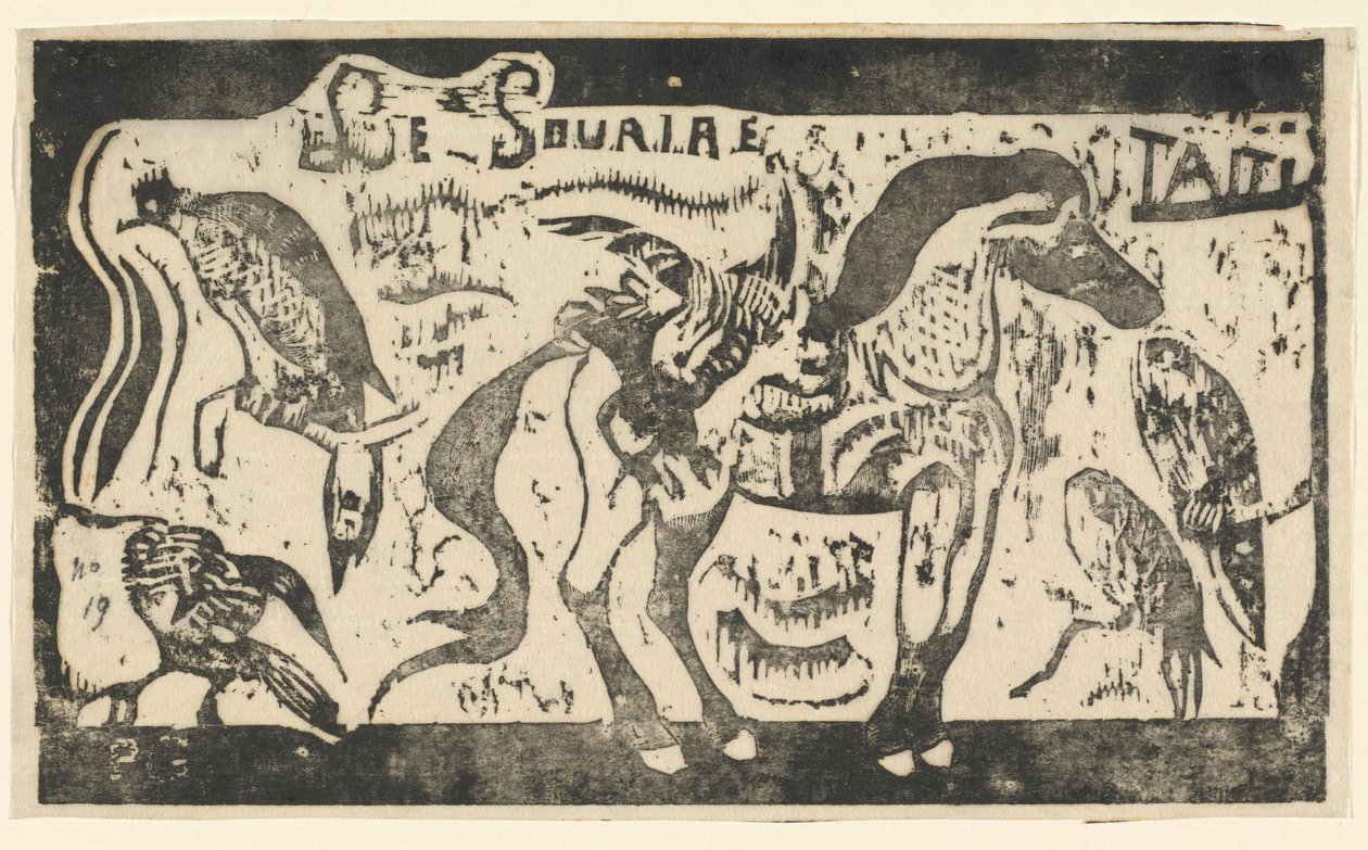 Titelside til "Smilet" af Paul Gauguin