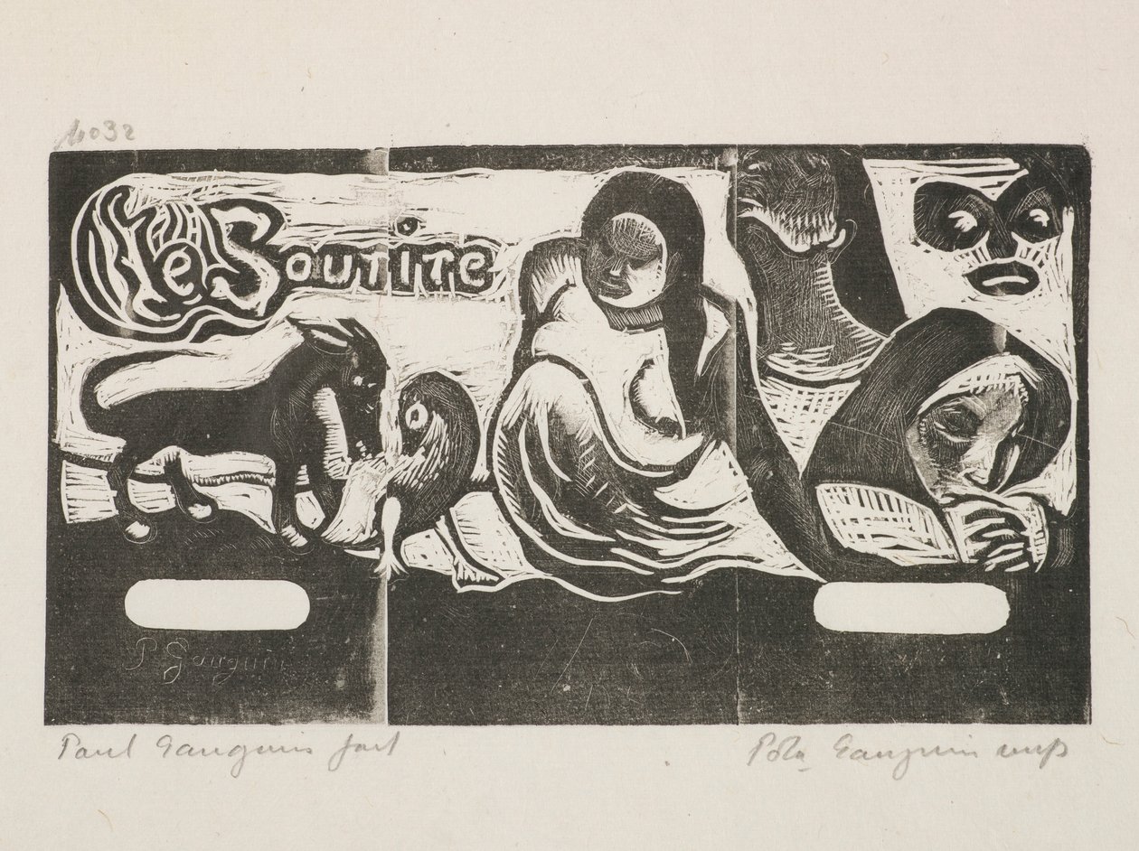 Titlen på "Smilet (Smiltitel)" af Paul Gauguin