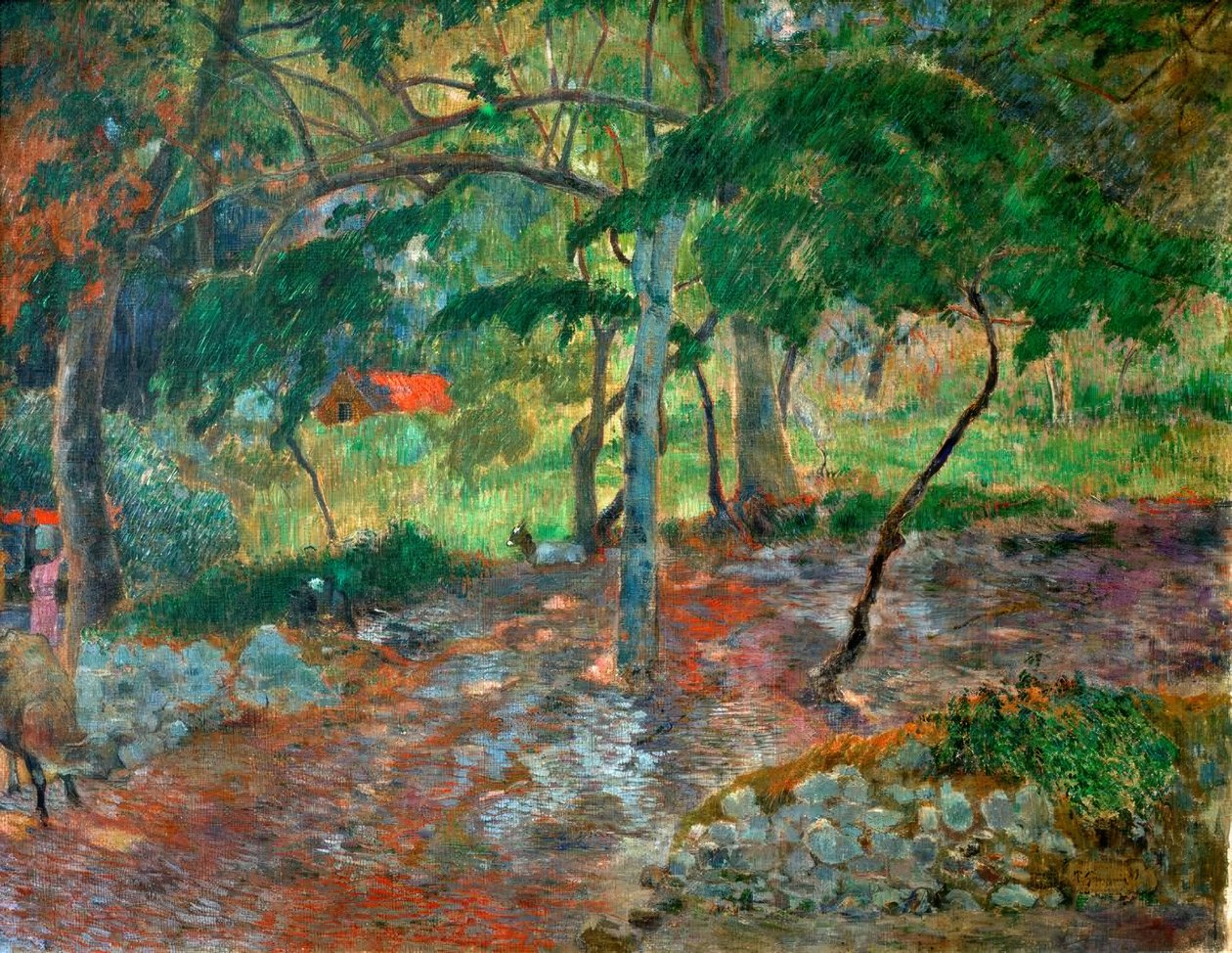 Tropisk landskab på Martinique af Paul Gauguin
