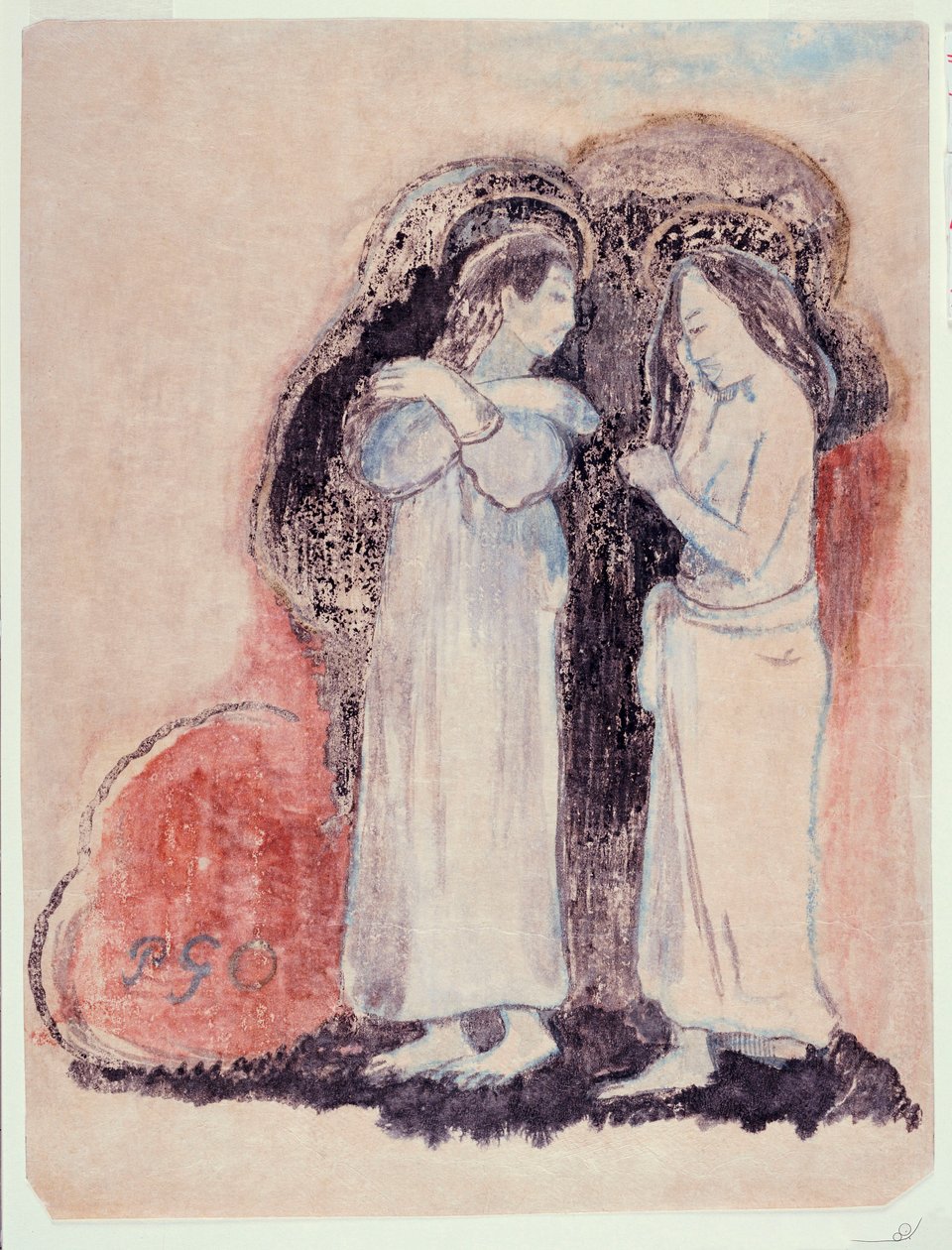 To stående Tahitianske kvinder, 1894 af Paul Gauguin