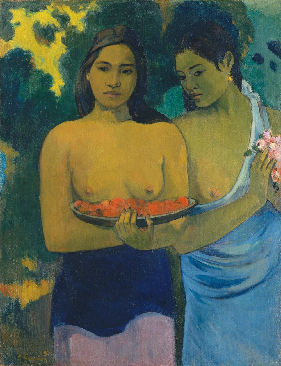 To tahitiske kvinder af Paul Gauguin