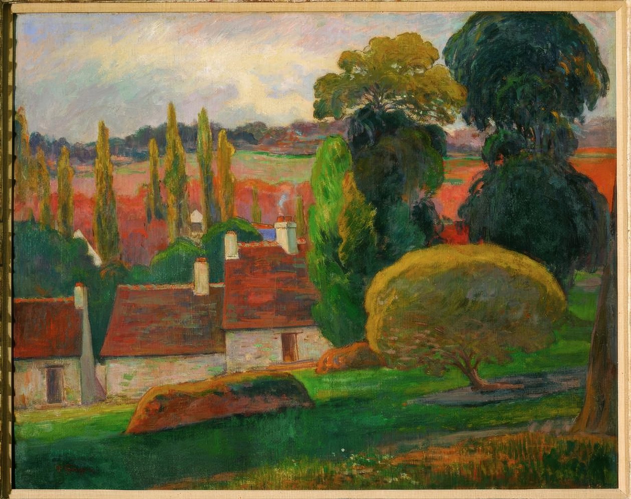 En gård i Bretagne af Paul Gauguin