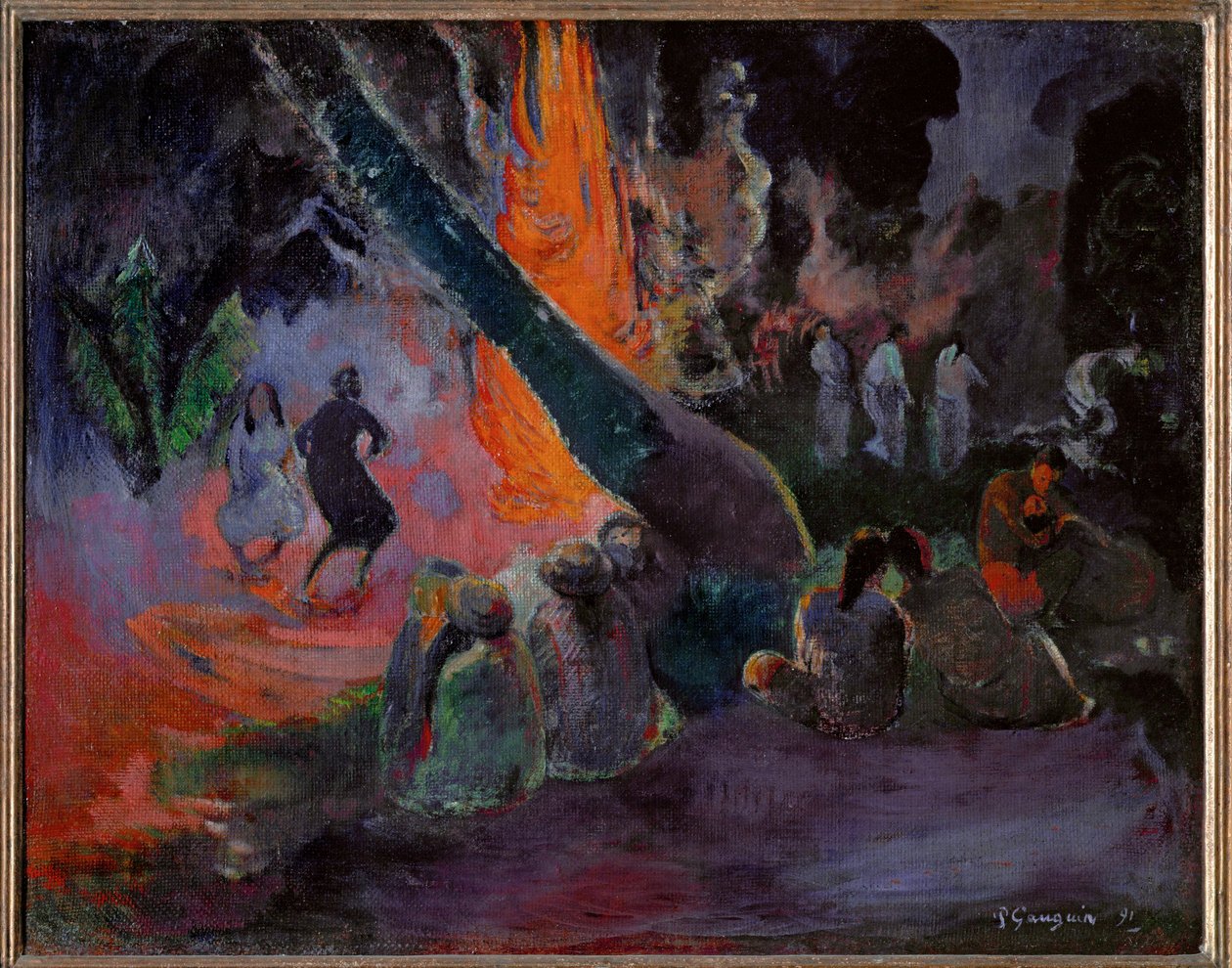 Upaupa (olie på lærred) af Paul Gauguin