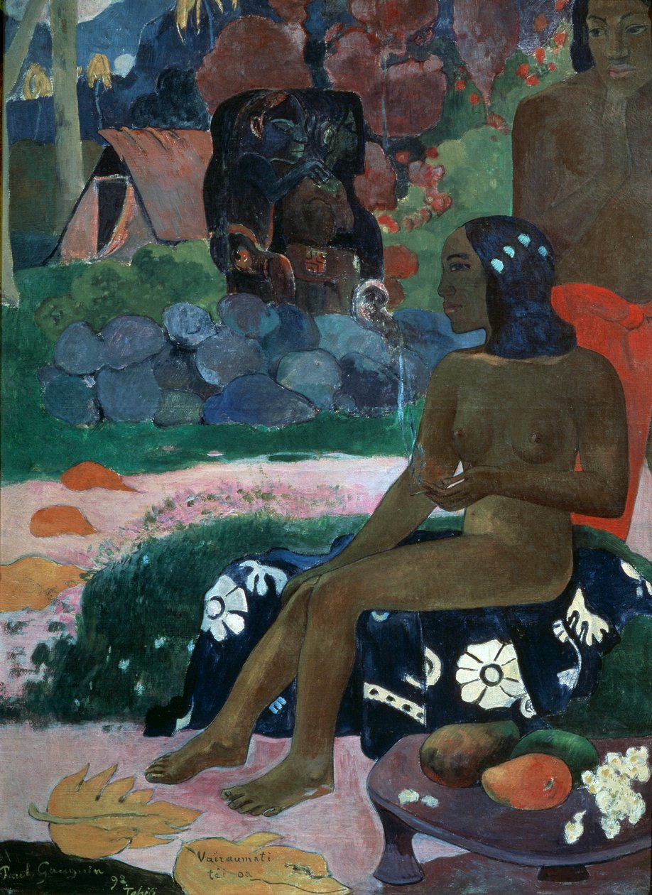 Vairaumati Tei Oa Hendes navn er Vairaumati, 1892. af Paul Gauguin
