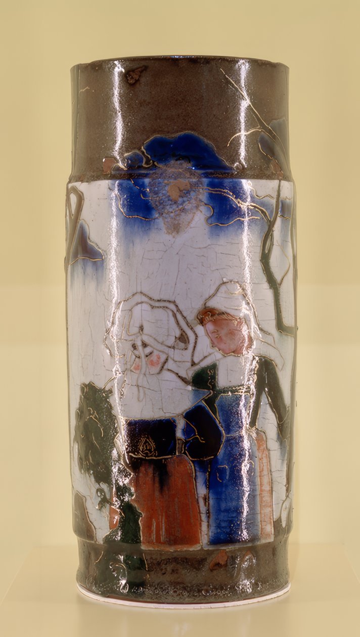 Vase med bretonske scener af Paul Gauguin