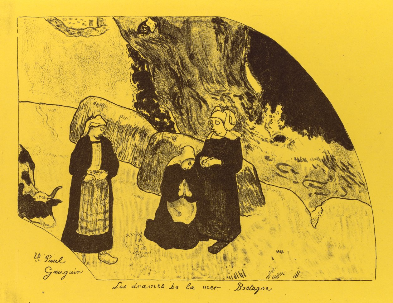 Volpini Suite: Havets dramaer: Bretagne af Paul Gauguin
