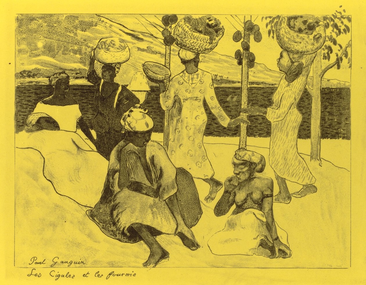 Volpini Suite: Græshopperne og myrerne af Paul Gauguin