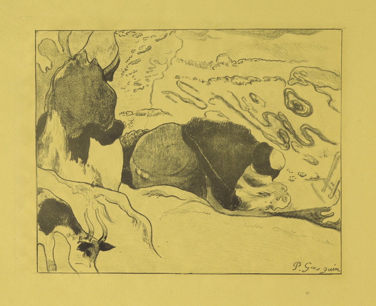 Vaskekoner, 1889 af Paul Gauguin