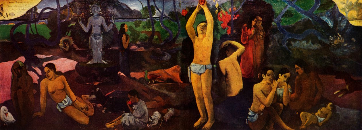 Hvor kommer vi fra - Hvad er vi - Hvor skal vi hen, 1936 af Paul Gauguin