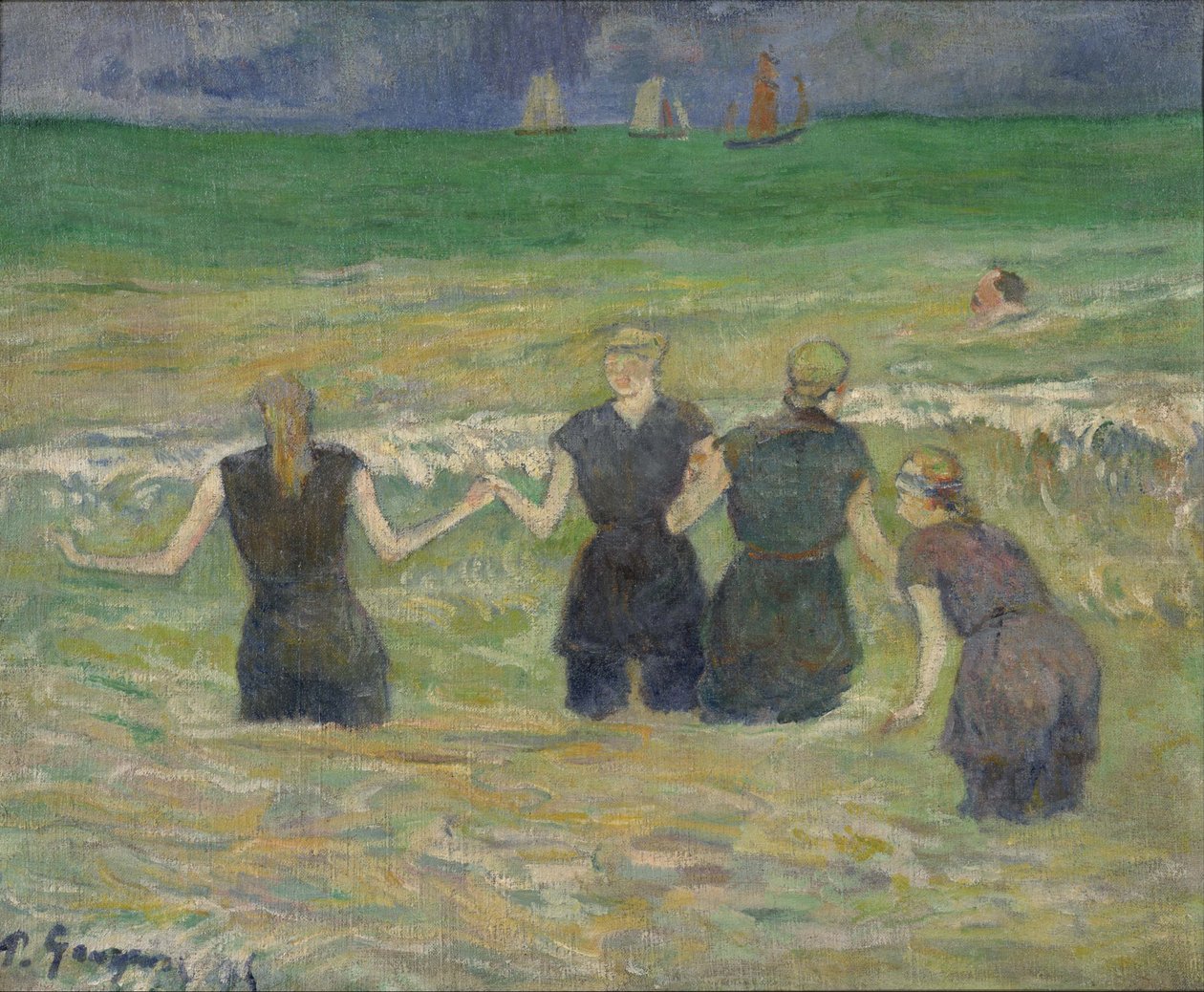 Kvinder bader af Paul Gauguin
