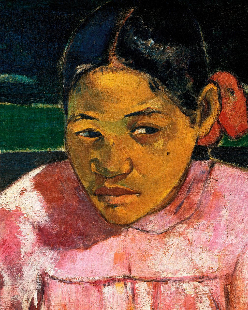 "Kvinder fra Tahiti" eller "På stranden" (detaljer) af Paul Gauguin
