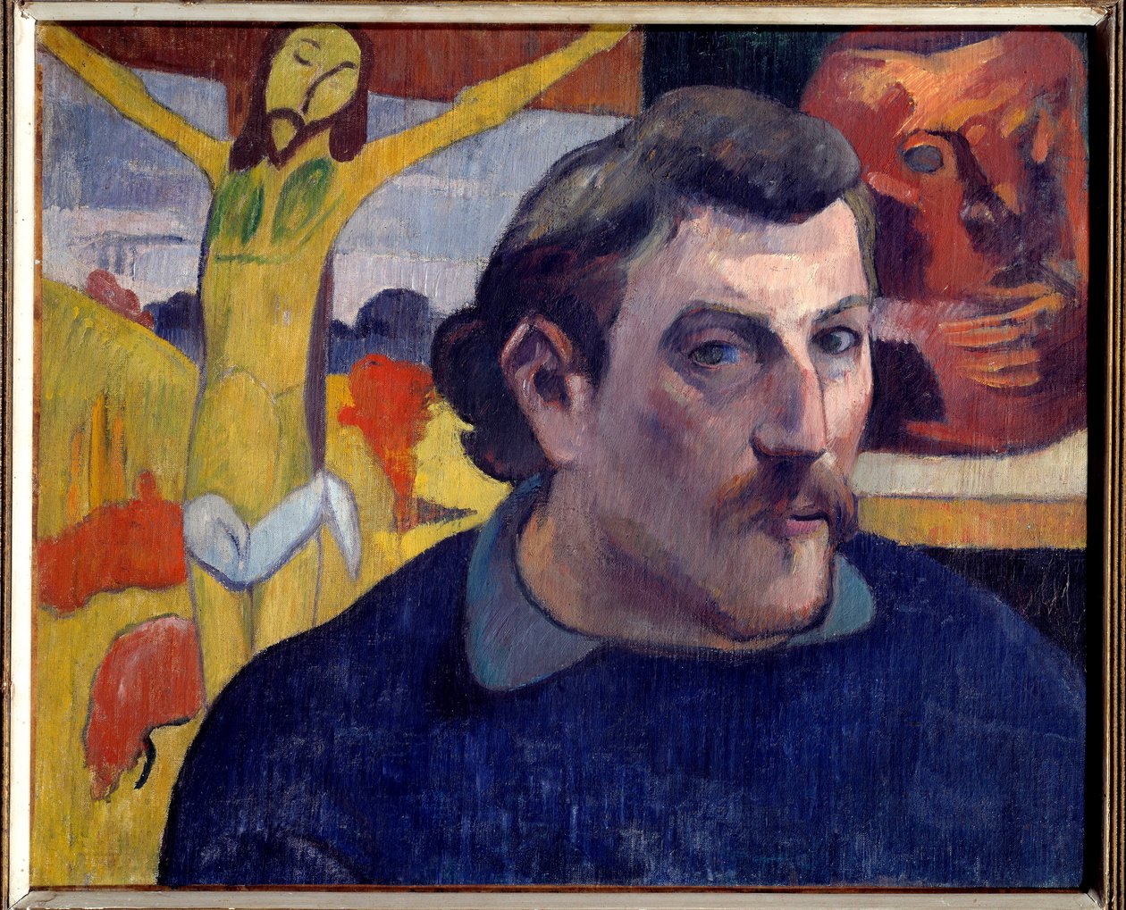 Gul Kristus selvportræt. Maleri af Paul Gauguin (1848-1903) af Paul Gauguin