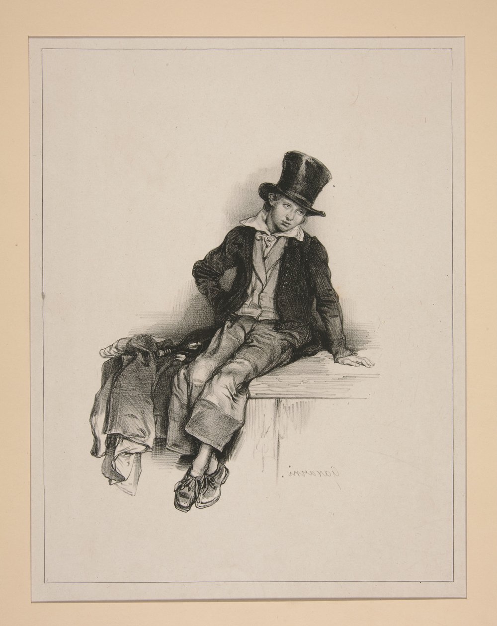 (BARNESTUDIE.) af Paul Gavarni