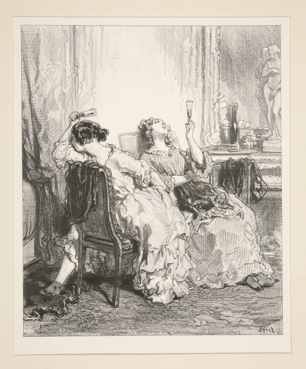 Ah! Madame Adolphe! Madame Adolphe... af Paul Gavarni