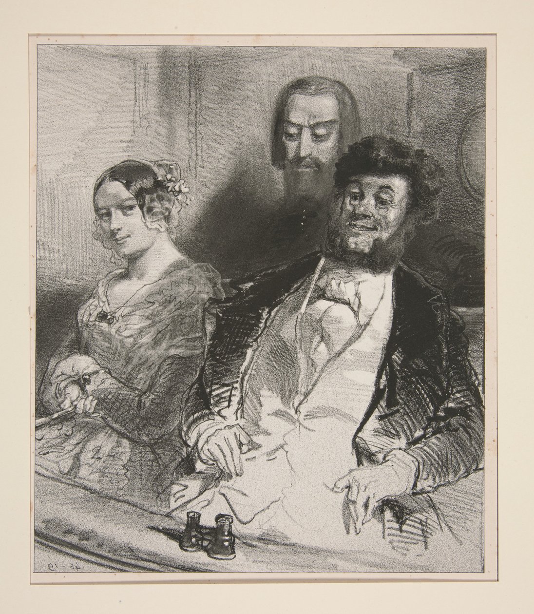 På Théâtre-Français... af Paul Gavarni