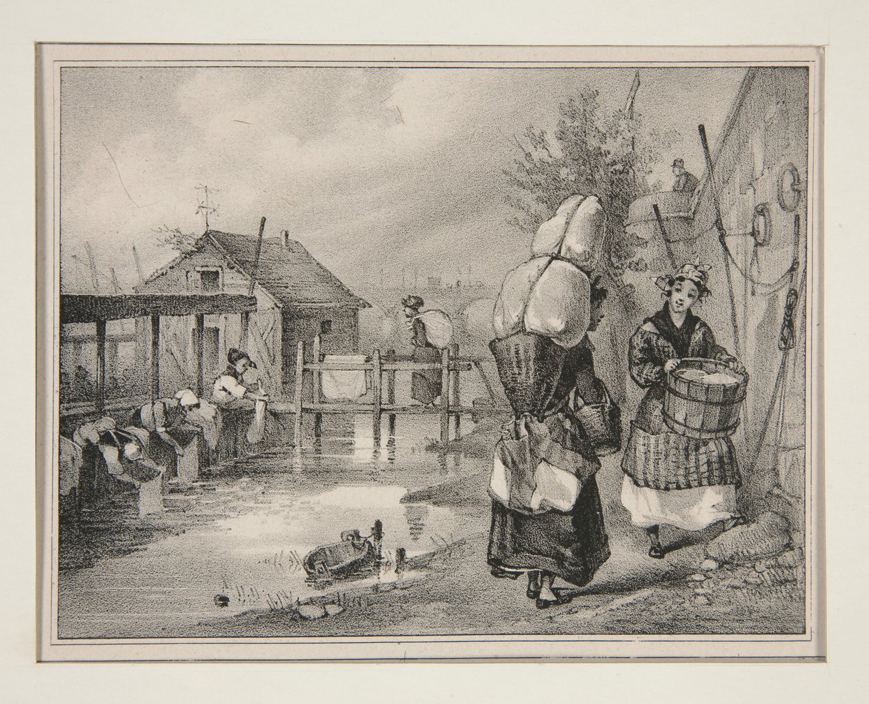 VASKEMASKINER. af Paul Gavarni