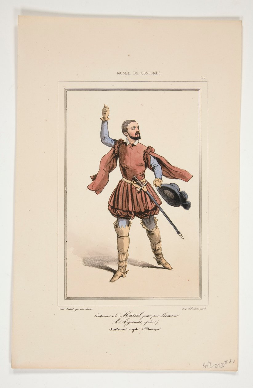 Marcels kostume, spillet af Levasseur. af Paul Gavarni