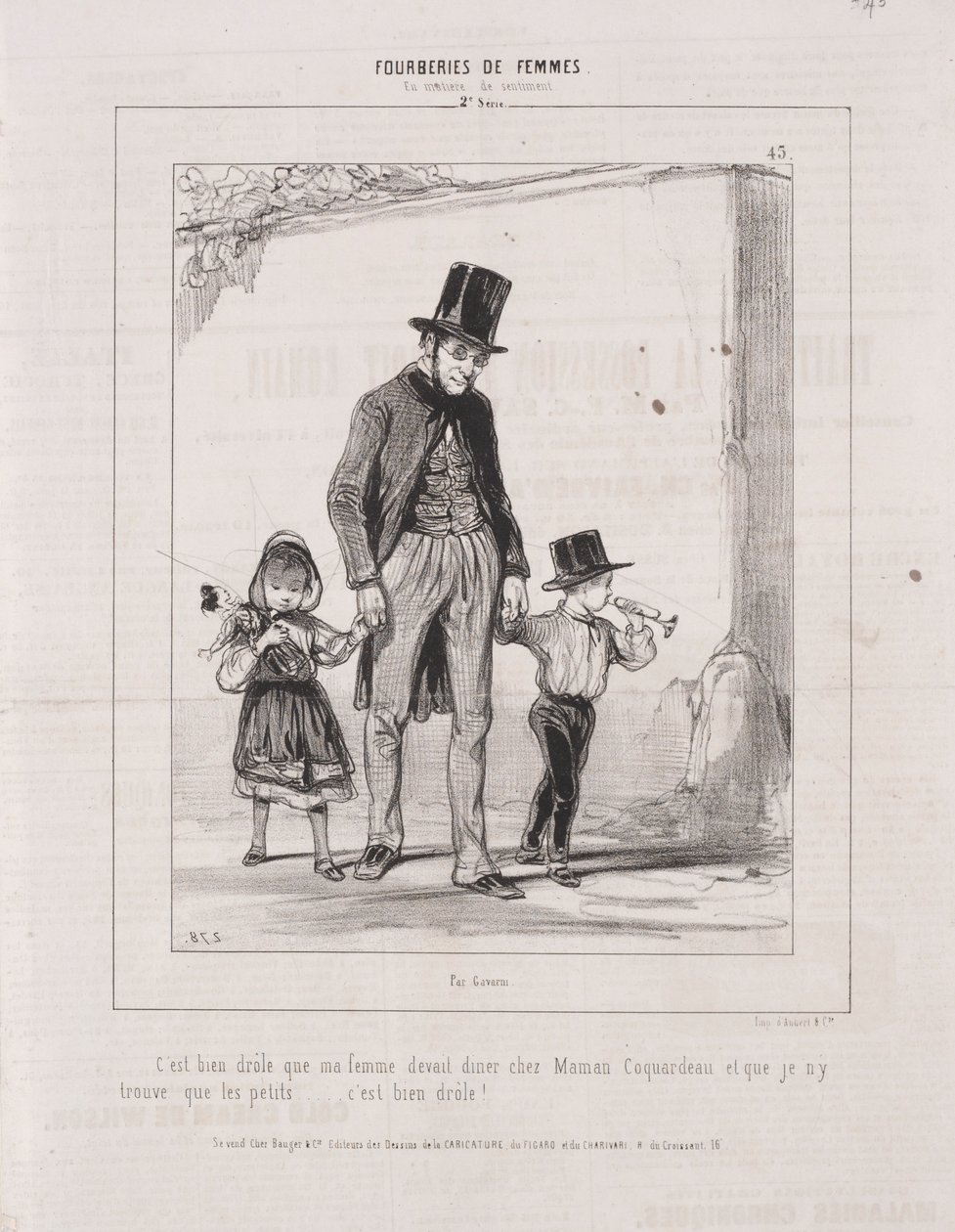 Deceptions of Women: In Matters of Sentiment, 1842. af Paul Gavarni
