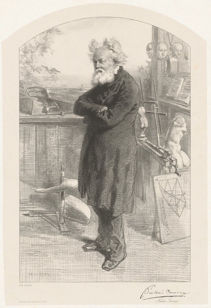 Frederic Sauvage af Paul Gavarni