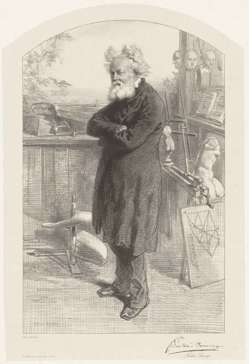 Frédéric Sauvage af Paul Gavarni
