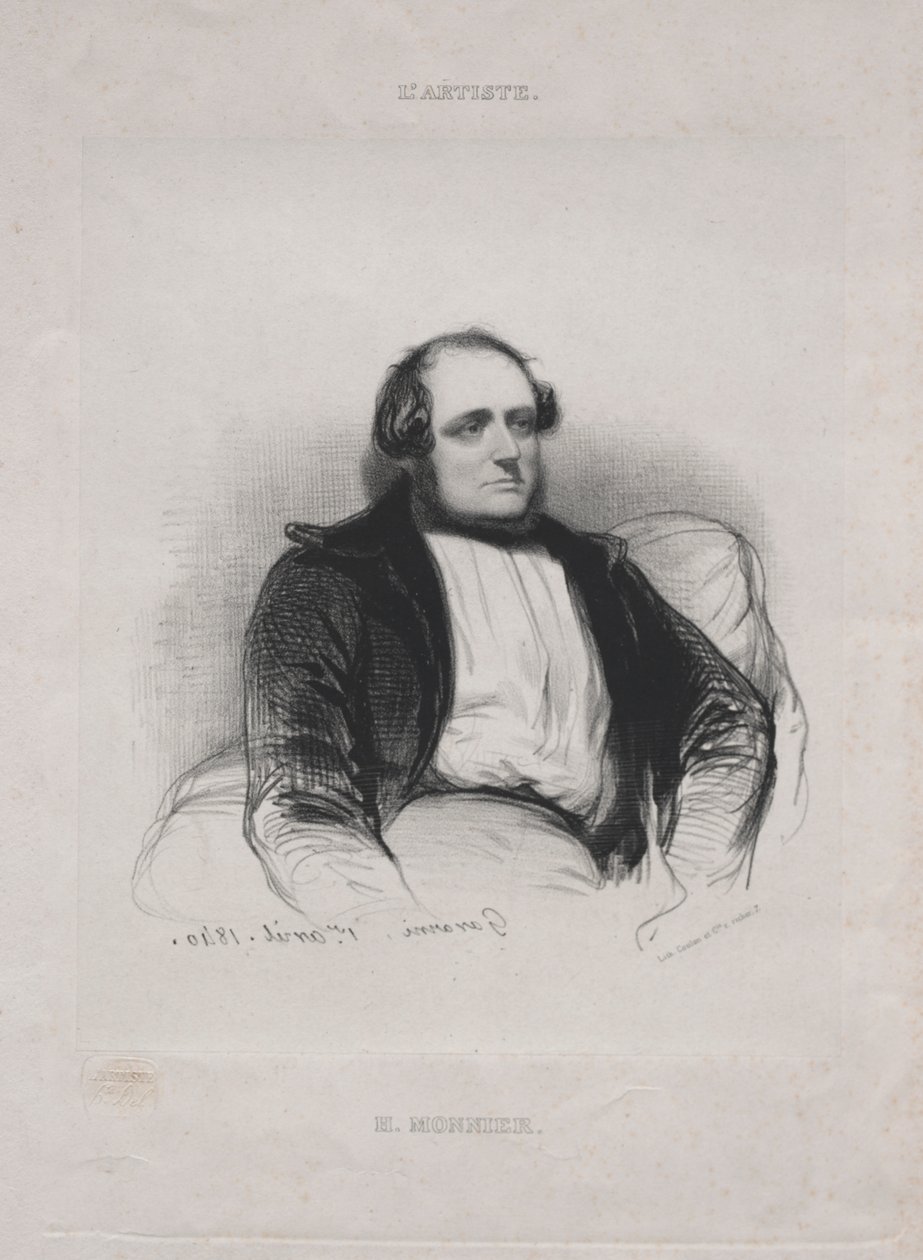 Henry (Bonaventure) Monnier af Paul Gavarni