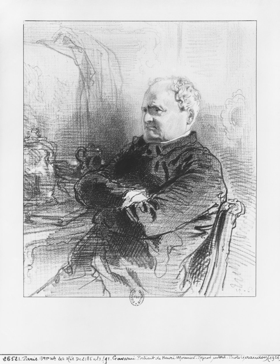 Henri Bonaventure Monnier af Paul Gavarni