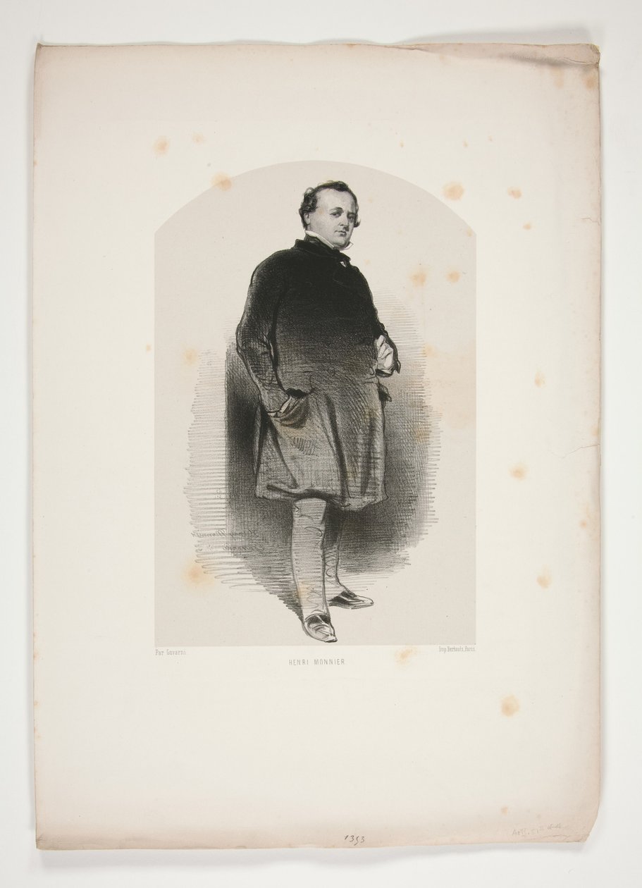 Henri Monnier af Paul Gavarni
