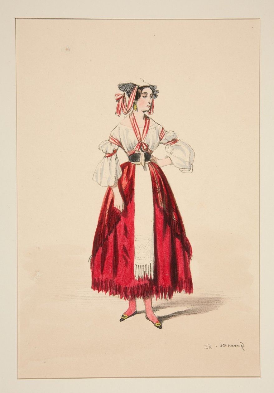 ITALIENISCHE. Wollkleid,... af Paul Gavarni