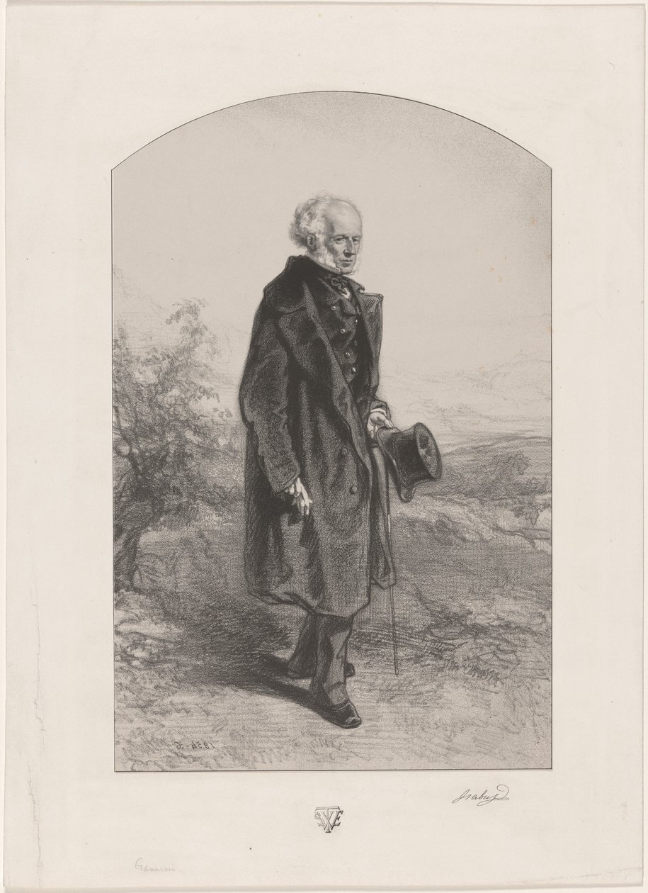 Jean Baptiste Isabey af Paul Gavarni