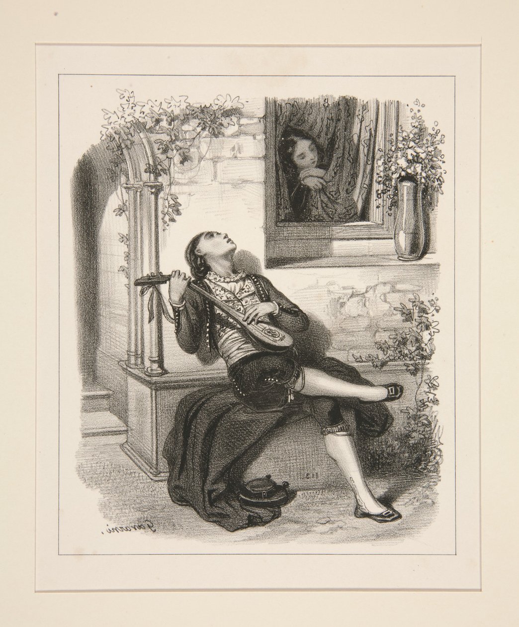 LA SERENADE. af Paul Gavarni