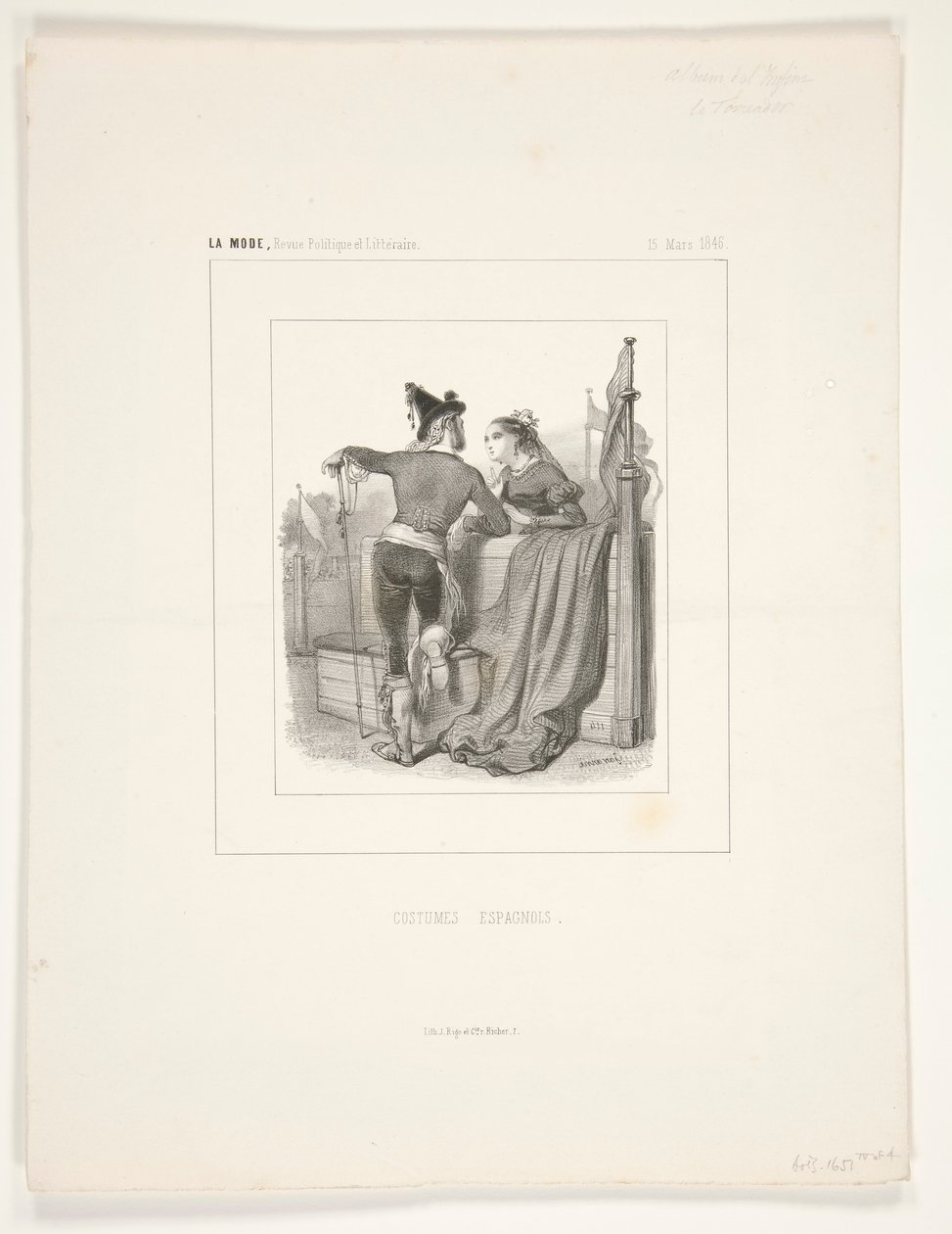 LE TOREADOR. af Paul Gavarni