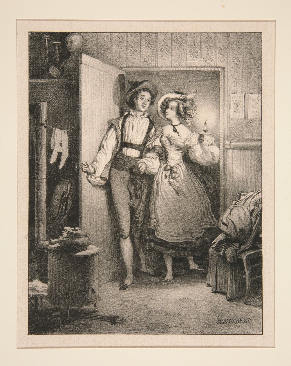 Hyrdens time. – THE SHEPERDS (sic) HOUR af Paul Gavarni