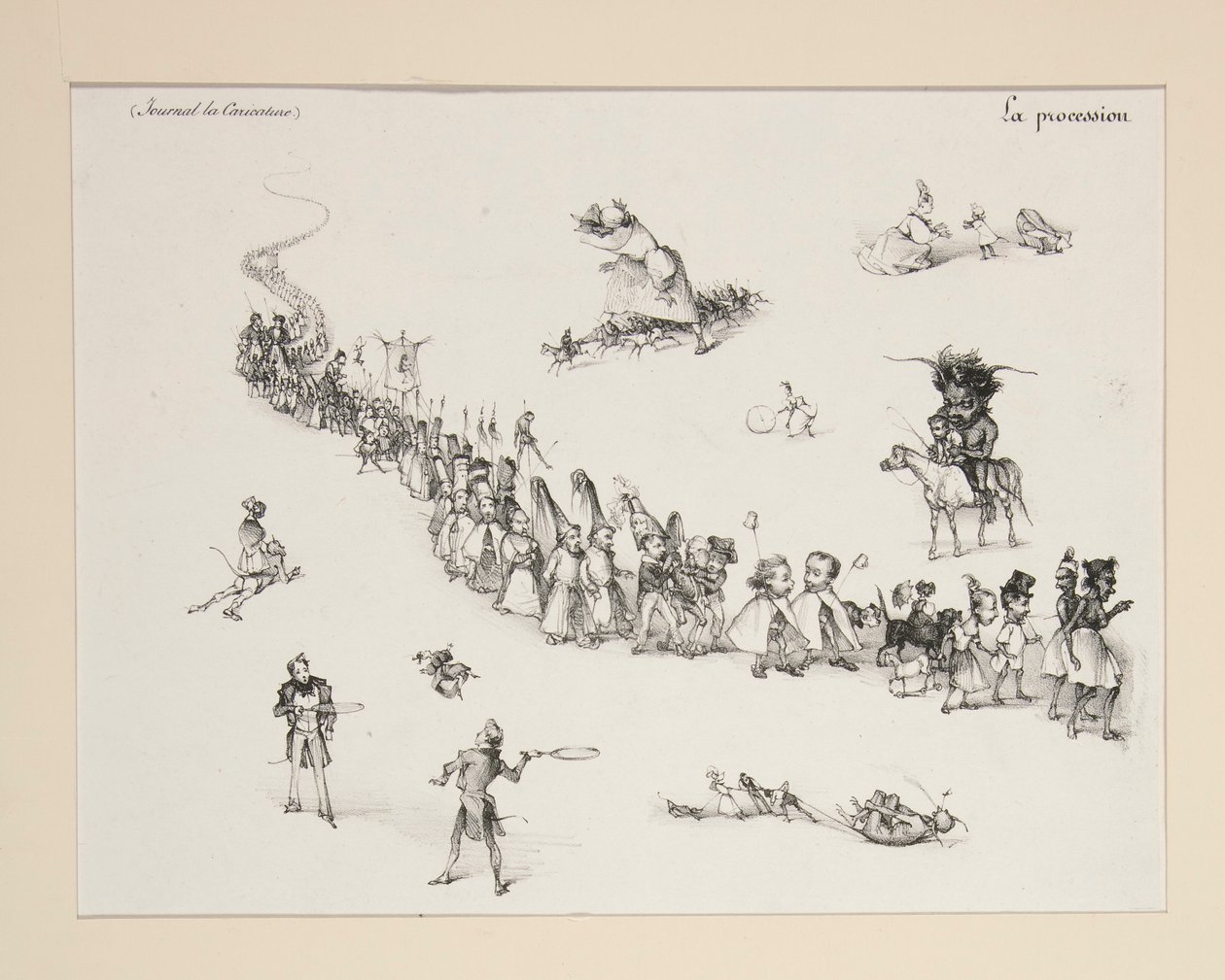 Djævelens procession af Paul Gavarni