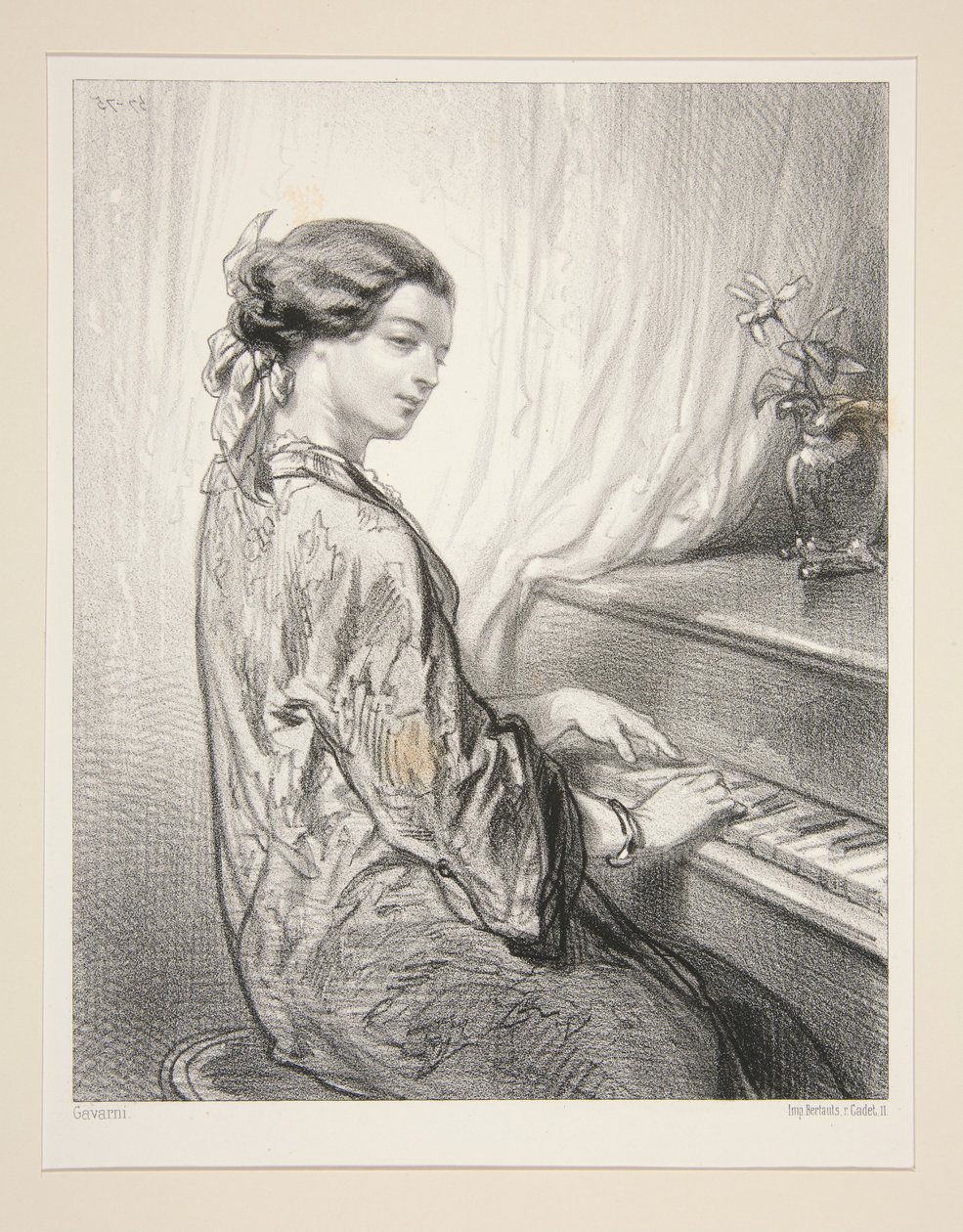 Kvindelige kunstnere / Mistress W.G... af Paul Gavarni