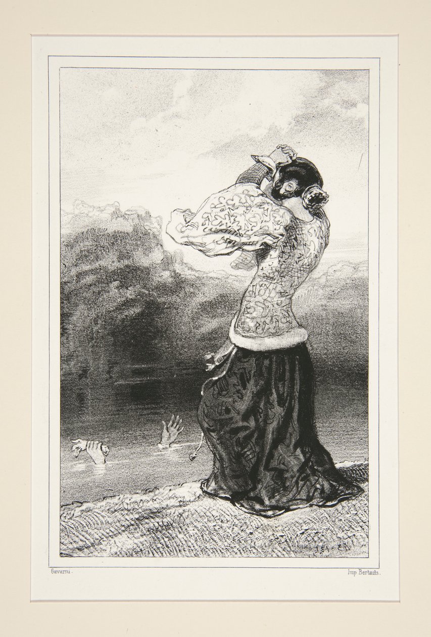 Marie de France og Jean des Essarts. 1405. af Paul Gavarni