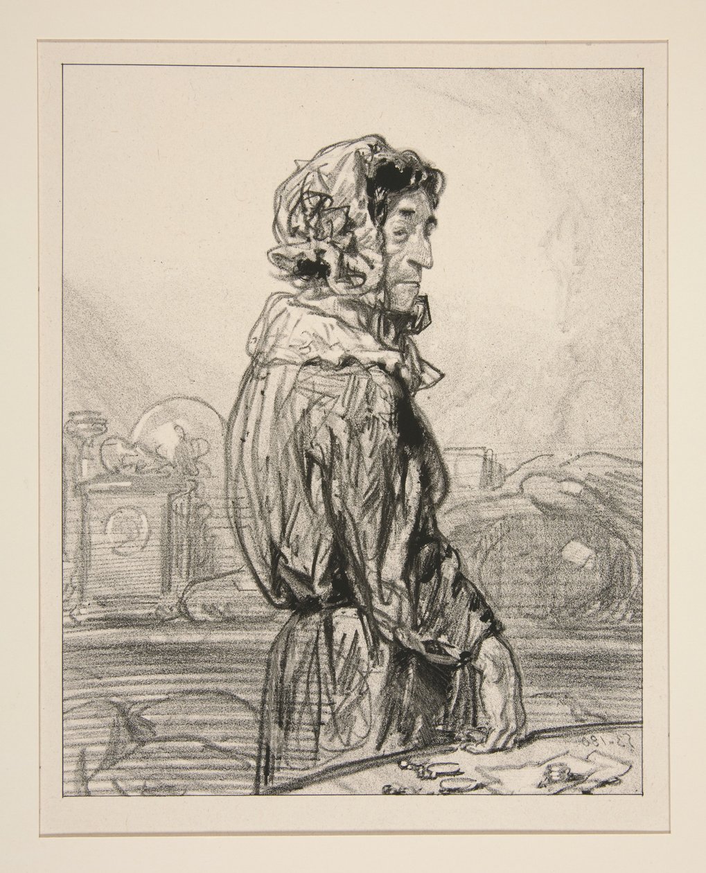 „Madame Abraham.“ af Paul Gavarni