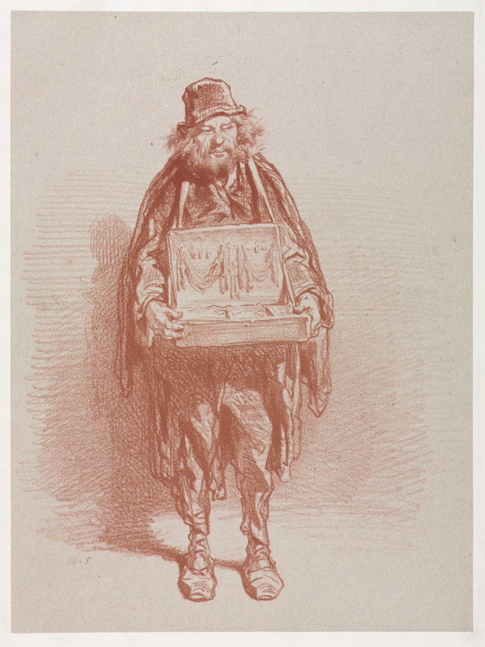 Mercer Ambulant. af Paul Gavarni