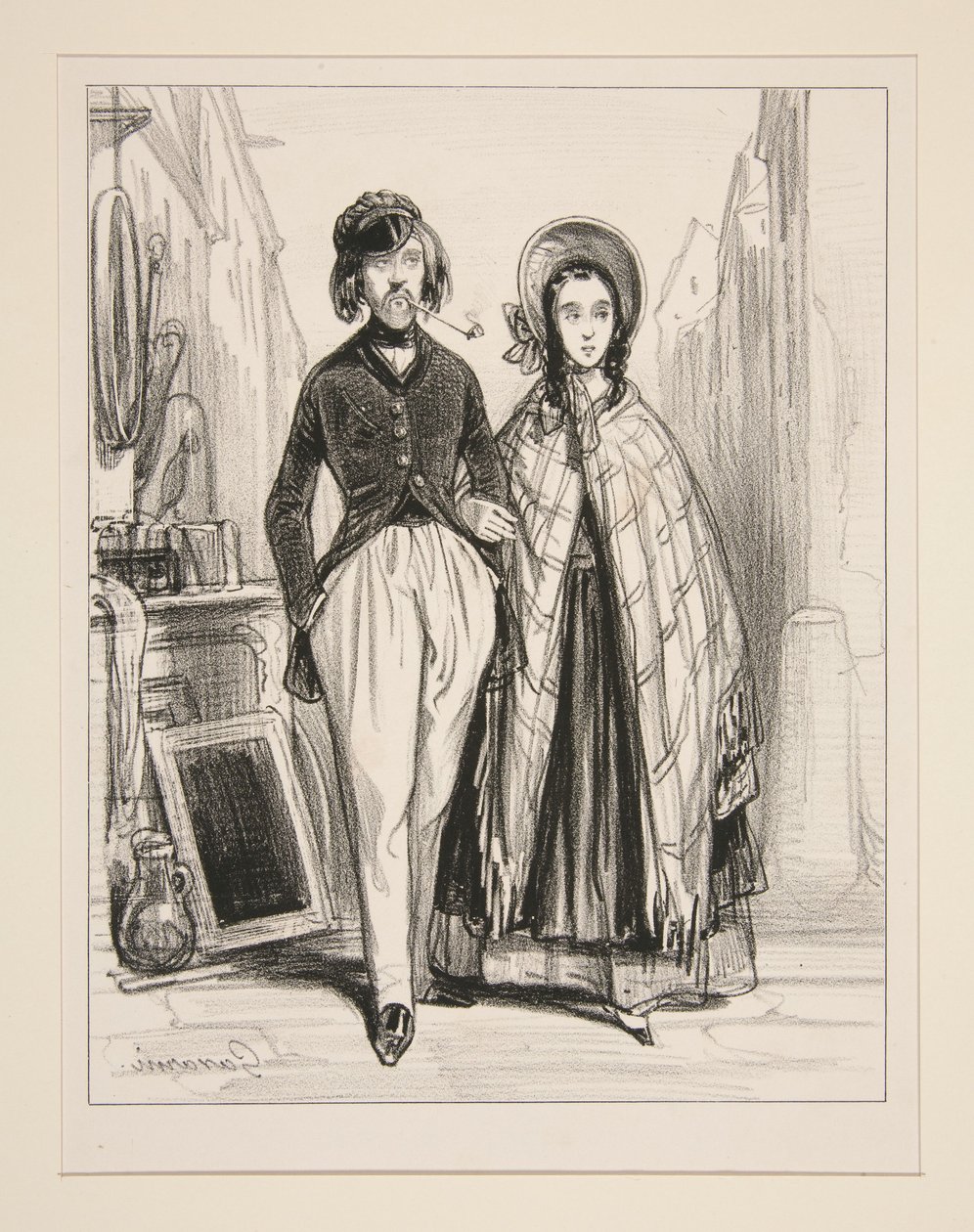 Monsieur og Madame Ernest... af Paul Gavarni