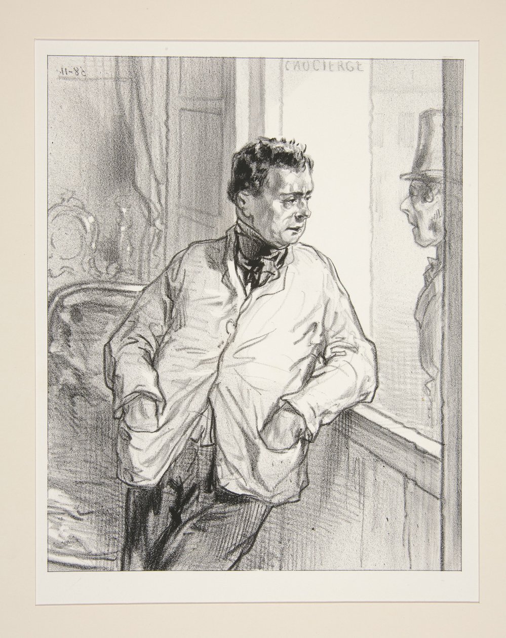 Monsieur de Montmorency? Værsgo... Det har vi ikke her. af Paul Gavarni