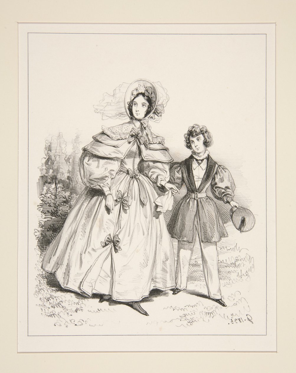 MORGENNÉGLIGÉ. 1835. af Paul Gavarni