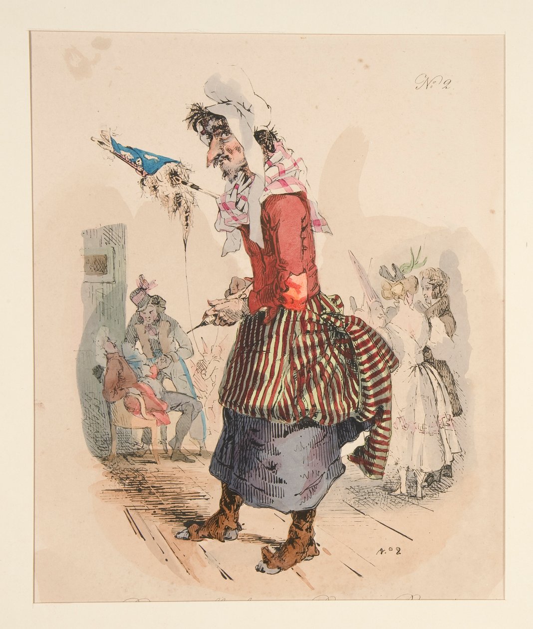 PYRENÆISK SHERFEDESSE. - BERGERE DES PYRENEES. af Paul Gavarni