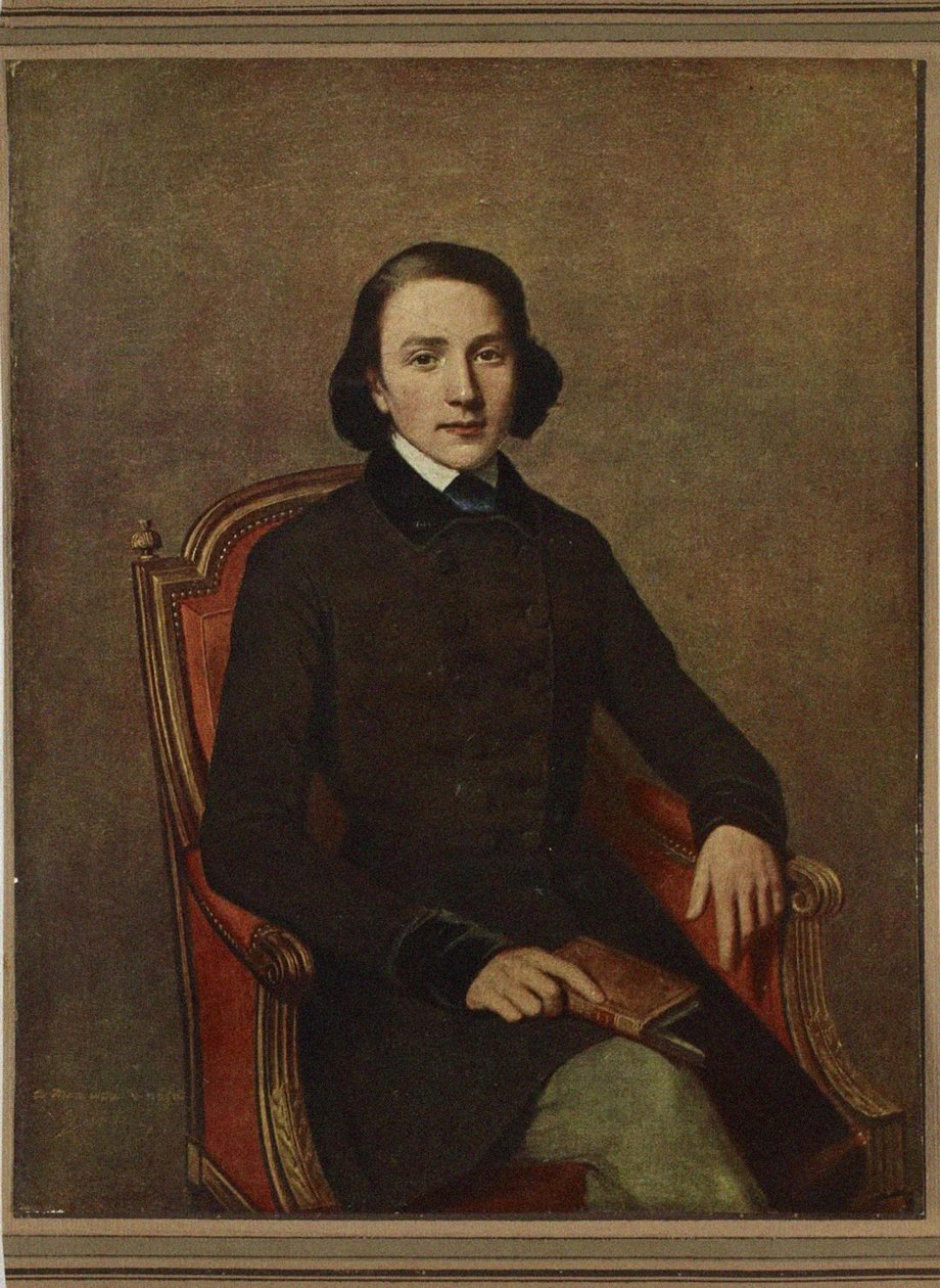 Portræt af Victor Hugo 1802-1885 af Paul Gavarni