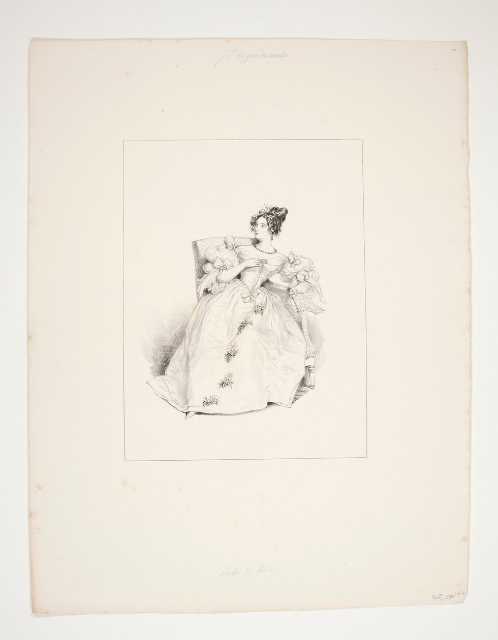 BALKJOLE. Jouenne frisure, Nattier blomster. af Paul Gavarni