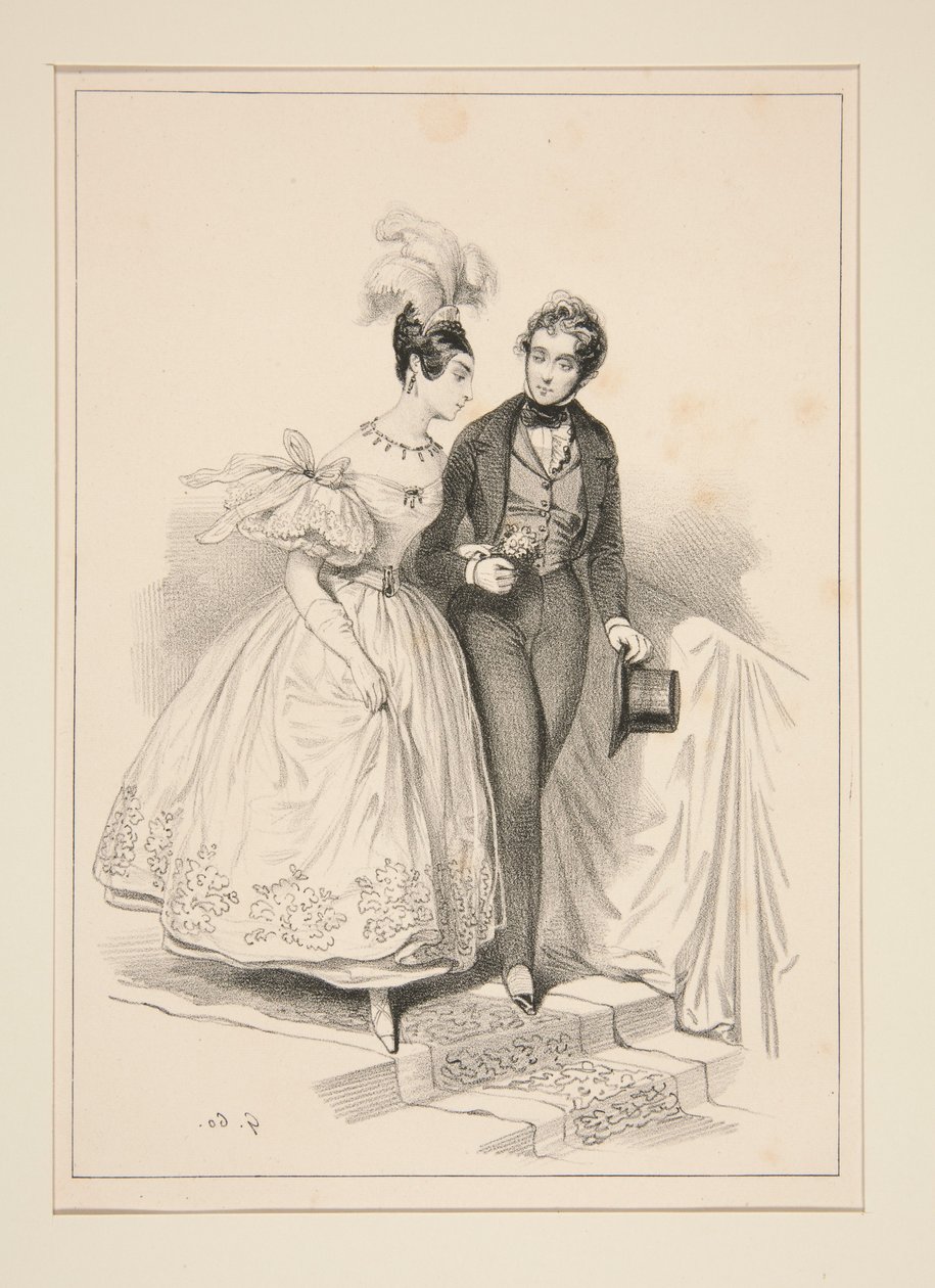 MINDESMÆRKE FOR OPERA-BALLET til fordel for arbejderne i Lyon, 6. maj 1837. af Paul Gavarni