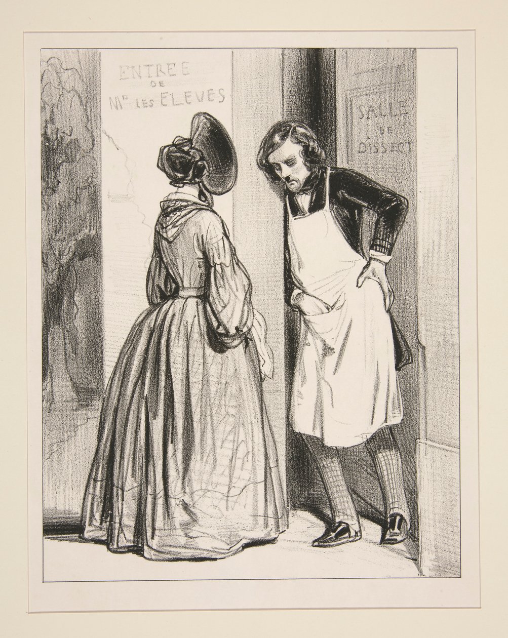 Det er otte måneder siden du lovede mig en kappe, Auguste af Paul Gavarni
