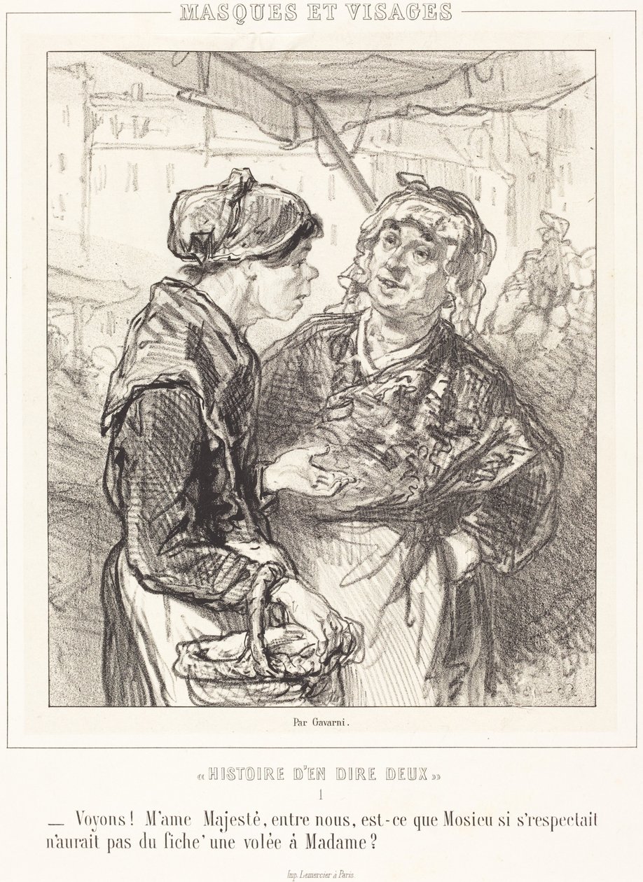 «Lad os se! Madame Majestæt...» af Paul Gavarni